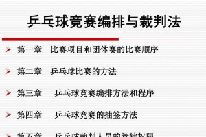 乒乓球比赛技巧大揭秘（掌握这些技巧，让你在乒乓球比赛中游刃有余）